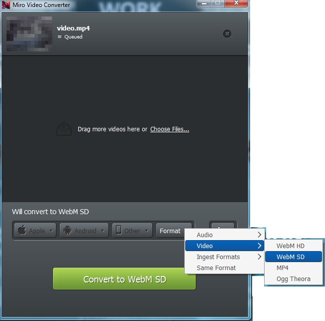 Kódovanie WebM Videa